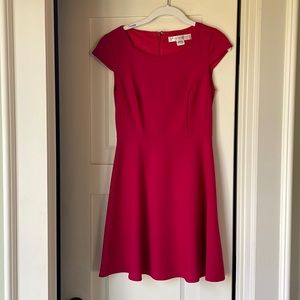 French Connection Red Cap Sleeve Dress